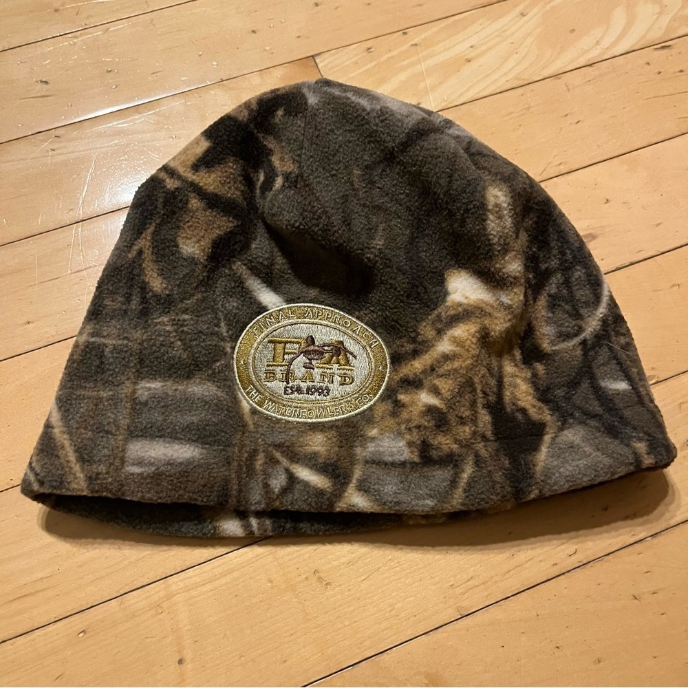 Vintage Final Approach Waterfowl Hunting Fleece Beanie Winter Hat